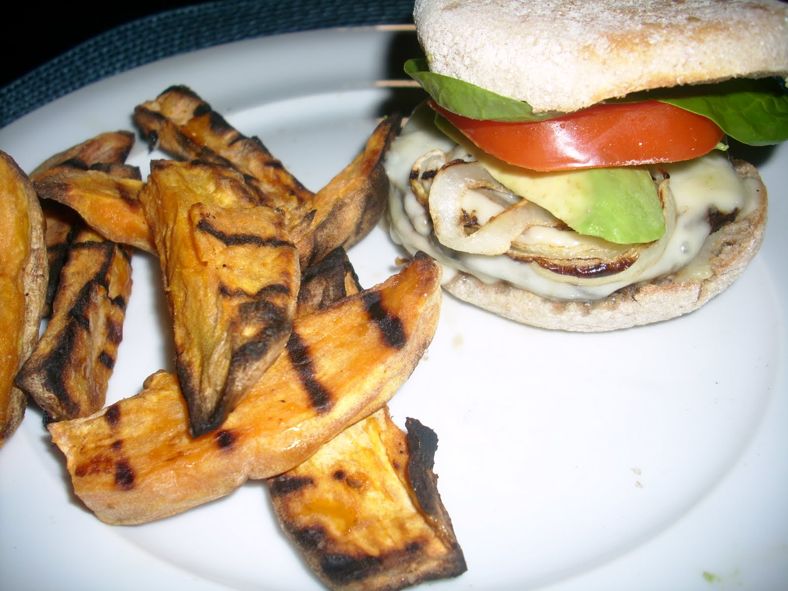 VEGVACIOUS Grilled Portobello & Gouda Burgers
