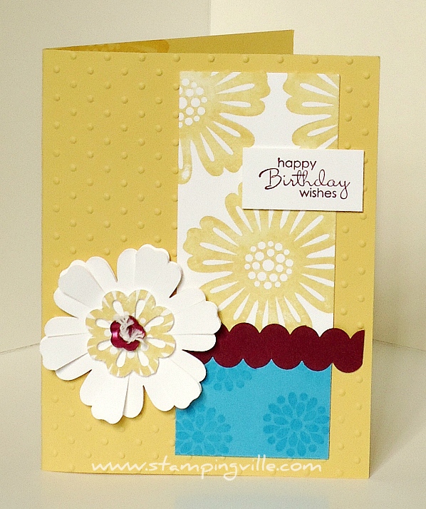 Stampingville A Pretty Blossom Birthday Card