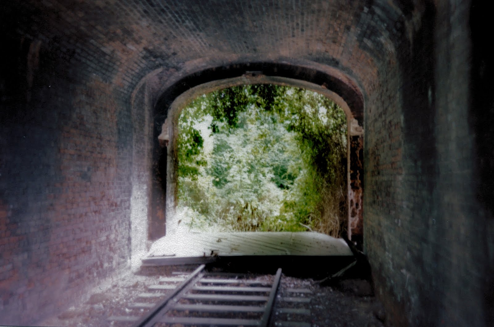 Looking through the Ramparts showing security gates