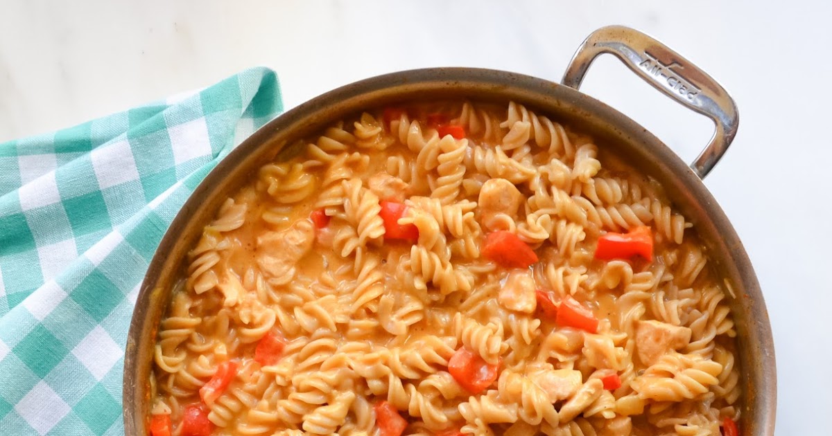 One Skillet Chicken Macaroni and Cheese With A Gluten Free Option