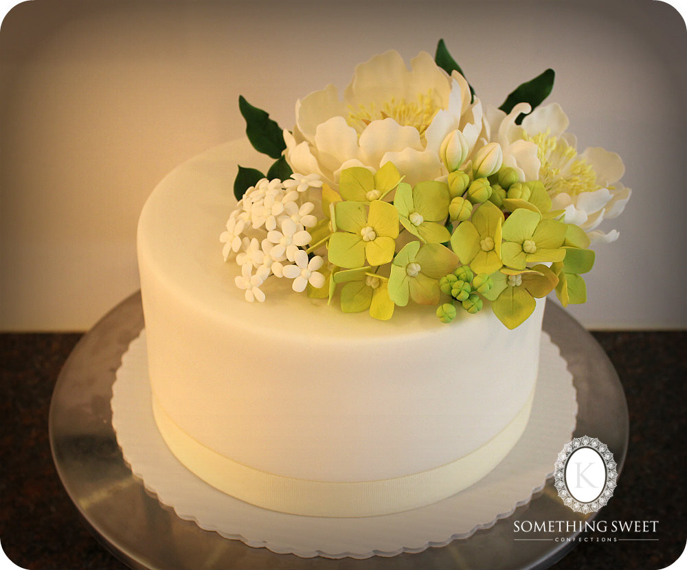 {Katie's Something Sweet} Handcrafted Sugar Flower Cake
