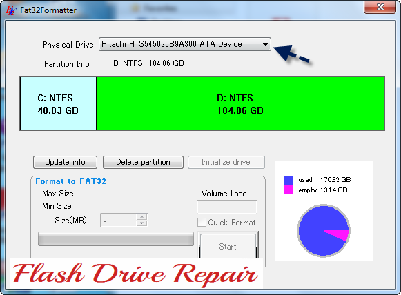 Format Compact Flash Fat16 Software
