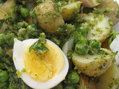 Pesto and Egg Potato Salad