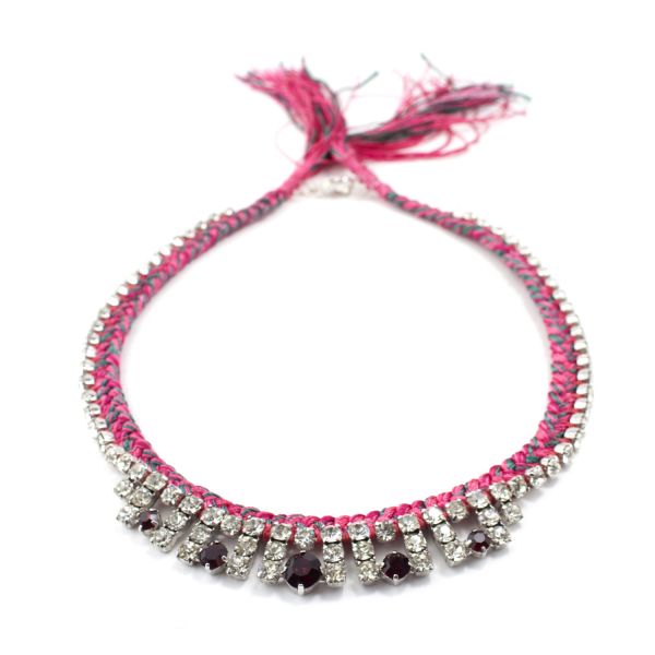 DIY Inspiration Rhinestone Rope Necklaces A Pair & A Spare