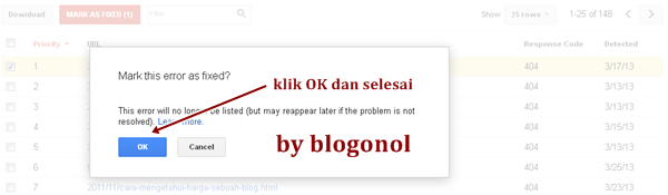 cara menghapus link blog yang rusak
