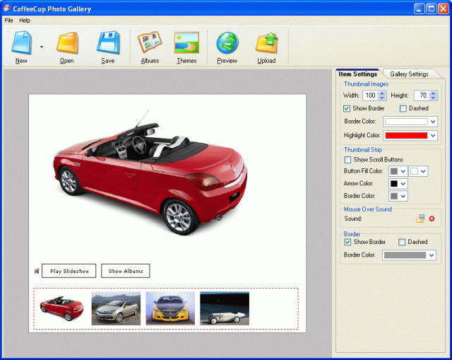 CoffeeCup Flash Photo Gallery 5.0