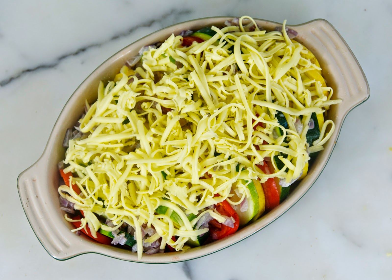 My Recession Kitchen...and garden Squash & Tomato Au Gratin