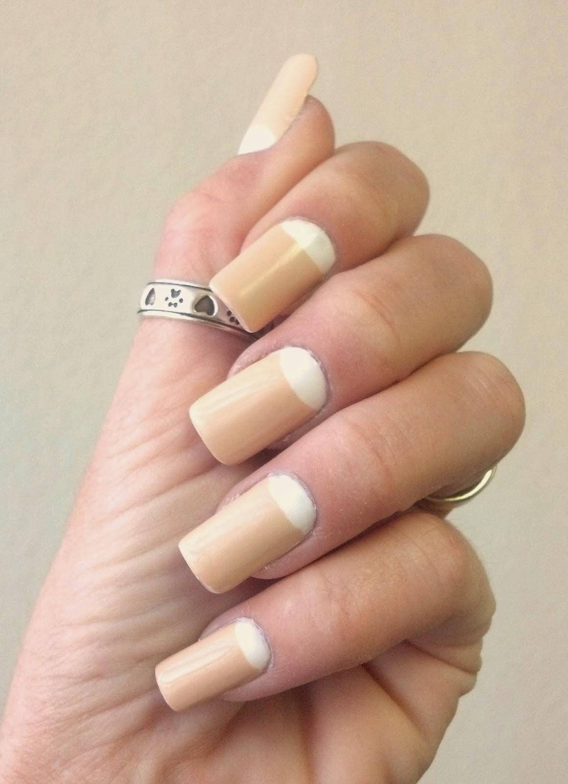 White Semicircle On Nails Best Nail Designs 2018 Custom Nail Solutions New Year Nails You