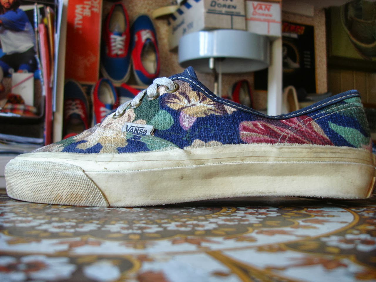 Authentic Flower Print Us4 Us55 Us6 Retro Wallpaper Cloth Canvas