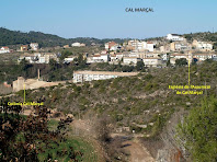 Cal Marçal vist des de la cruïlla amb el Camí de la Gravera Cal Marçal vist des de la cruïlla amb el Camí de la Gravera