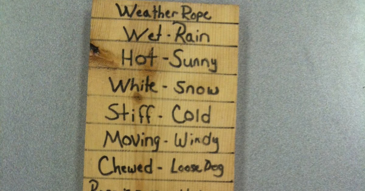 Mr.Mullins' classroom Weather Rope