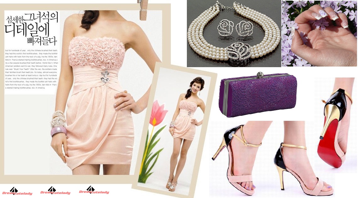 Purple Accessories Dress