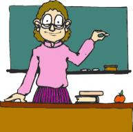 Cartoon+teacher+teaching+a+class