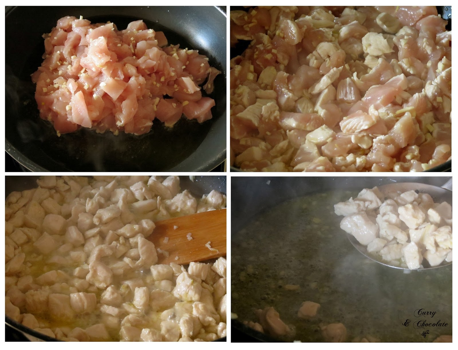 Preparando el pollo Preparando el pollo
