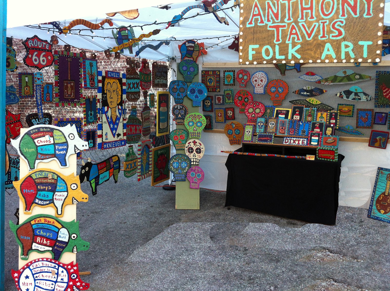 Anthony Tavis Folk Art Birmingham Art Walk was great! now on to Leeds