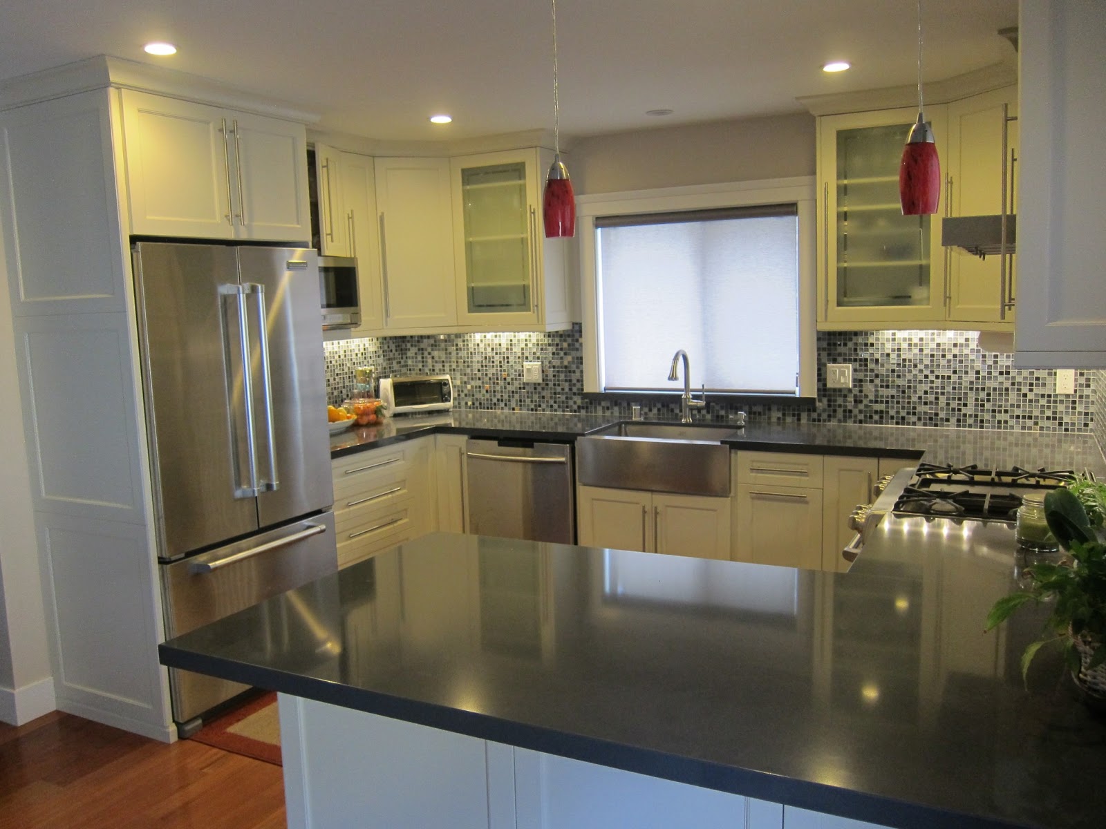 Stainless steel commercial kitchen cabinets Glass Top Stove Stainless Steel Counter