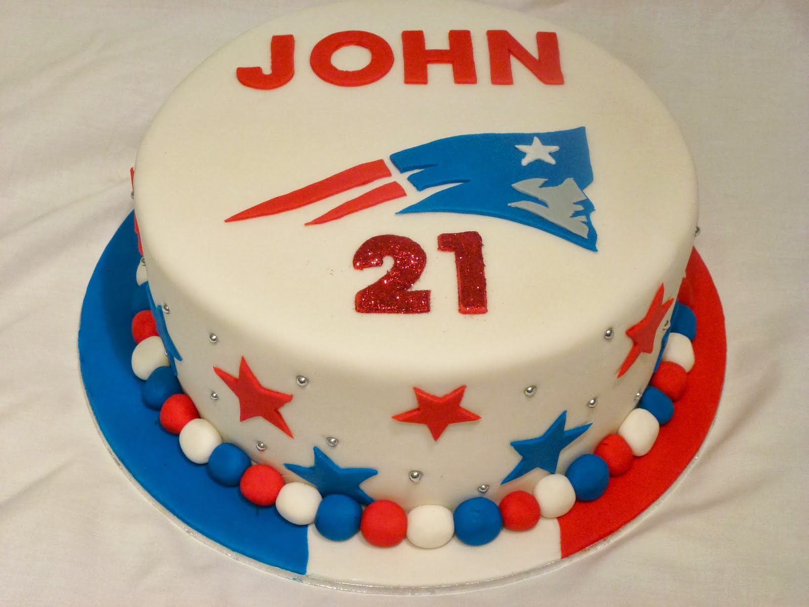 Happy Birthday New England Patriots Cake Happy Birthday New England Patriots Cake