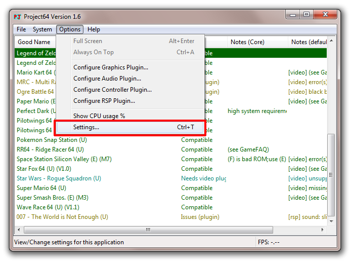 emoo Setting up Project 64 now with pictures!