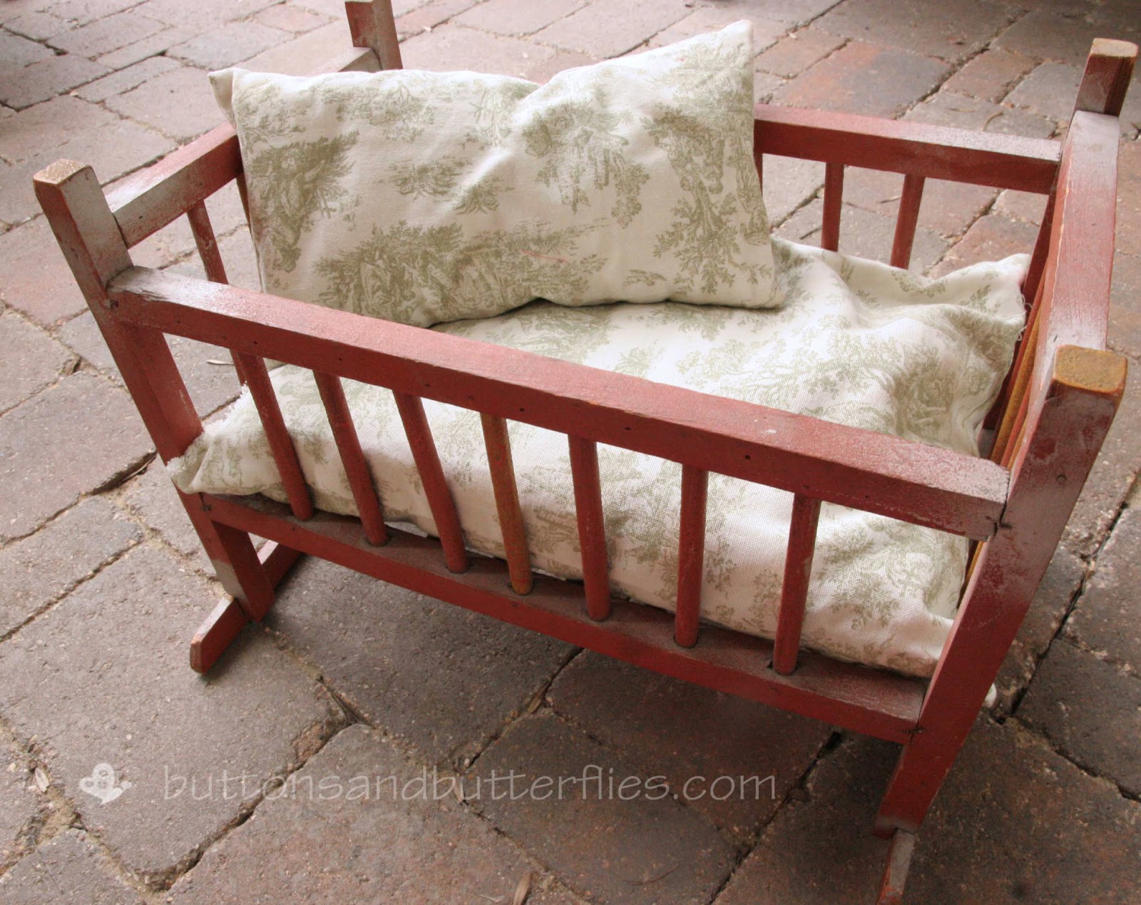 Buttons and Butterflies Doll Crib Set