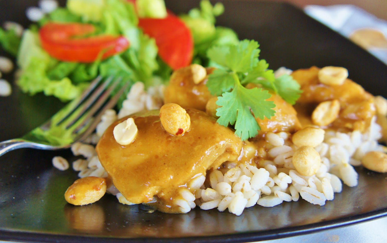 EASY Slow Cooker (crock-pot) Thai Chicken with Peanut ...
