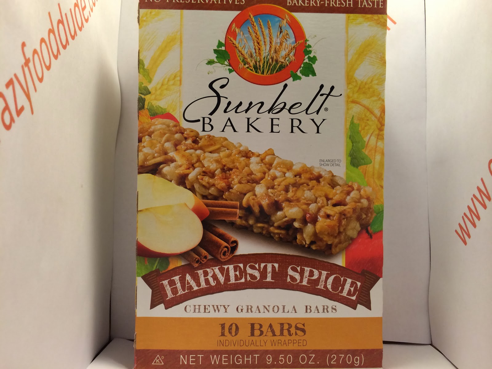 Crazy Food Dude Review Sunbelt Bakery Harvest Spice Chewy Granola Bars