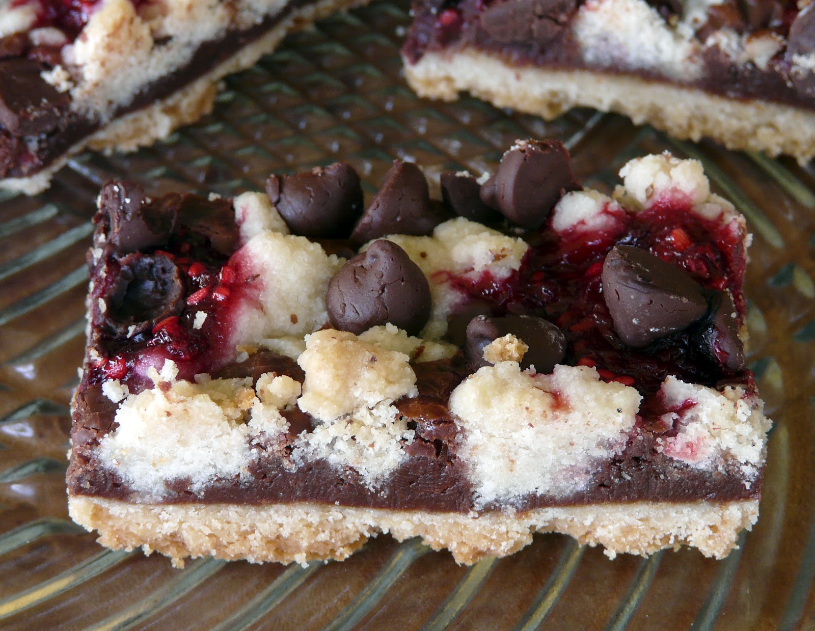 Thibeault's Table Chocolate Raspberry Crumb Bars