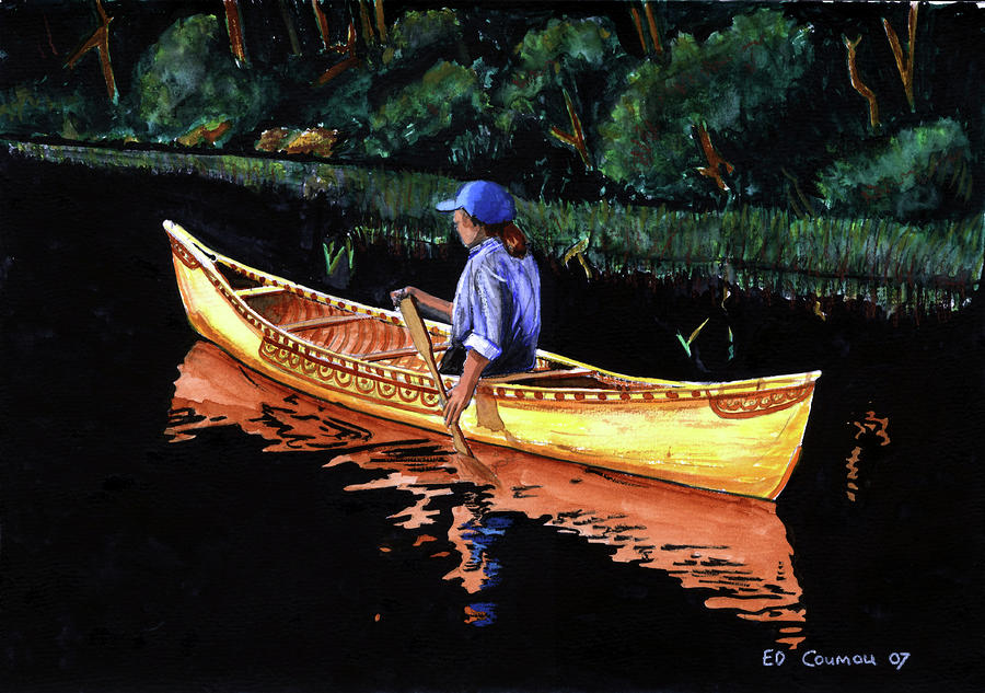 Paddle Making (and other canoe stuff) Paddle Art Birchbark Canoe by