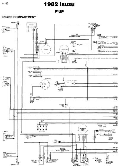 repair-manuals: Isuzu P'UP 1982 Wiring Diagrams