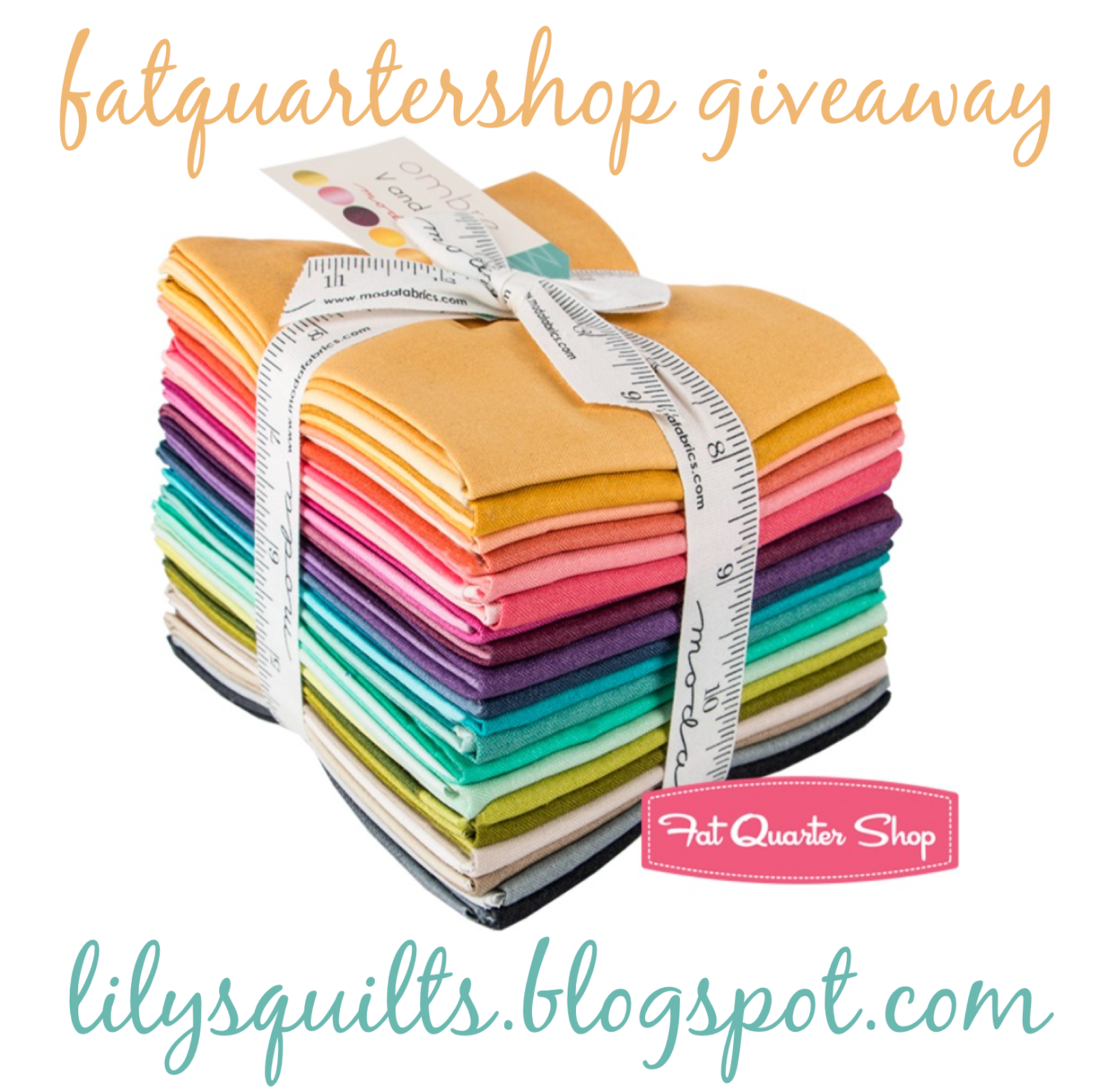 Lily's Quilts Giveaway Mondays Fat Quarter Shop