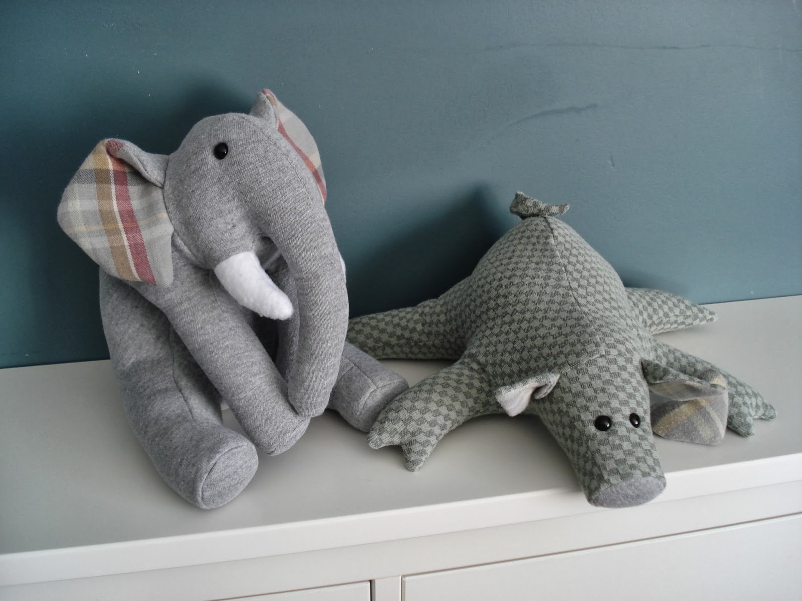 Fleece Menagerie Upcycled Clothing/ Memory Animals