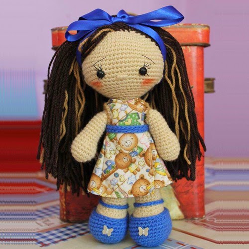Patrones Amigurumi: Muneca de cabeza grandota