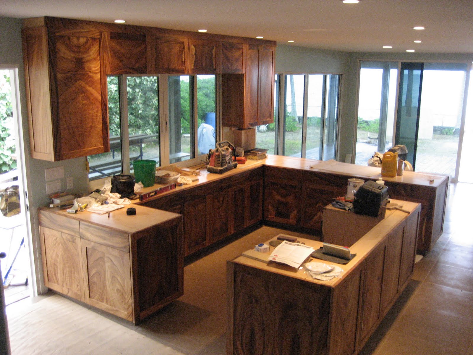Kitchen cabinets shaker German Kitchen Kaneohe, HI (Monkeypod/Shaker)