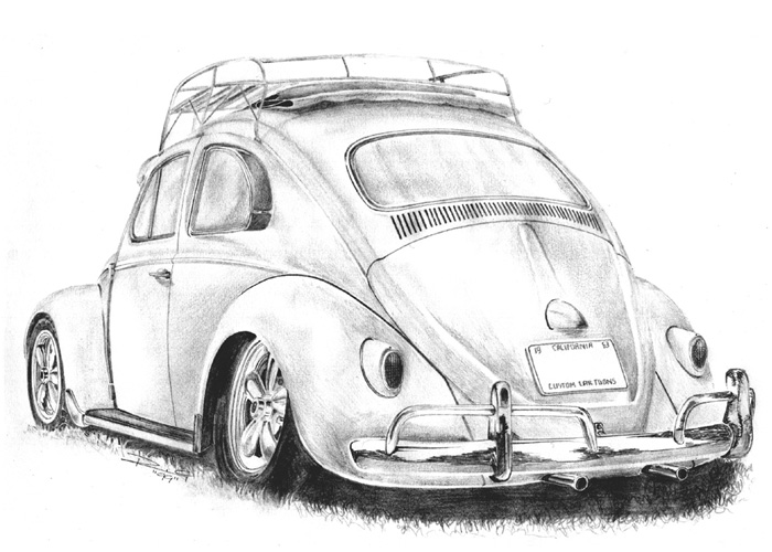 Line Drawing Vw Beetle : Foto bulanik