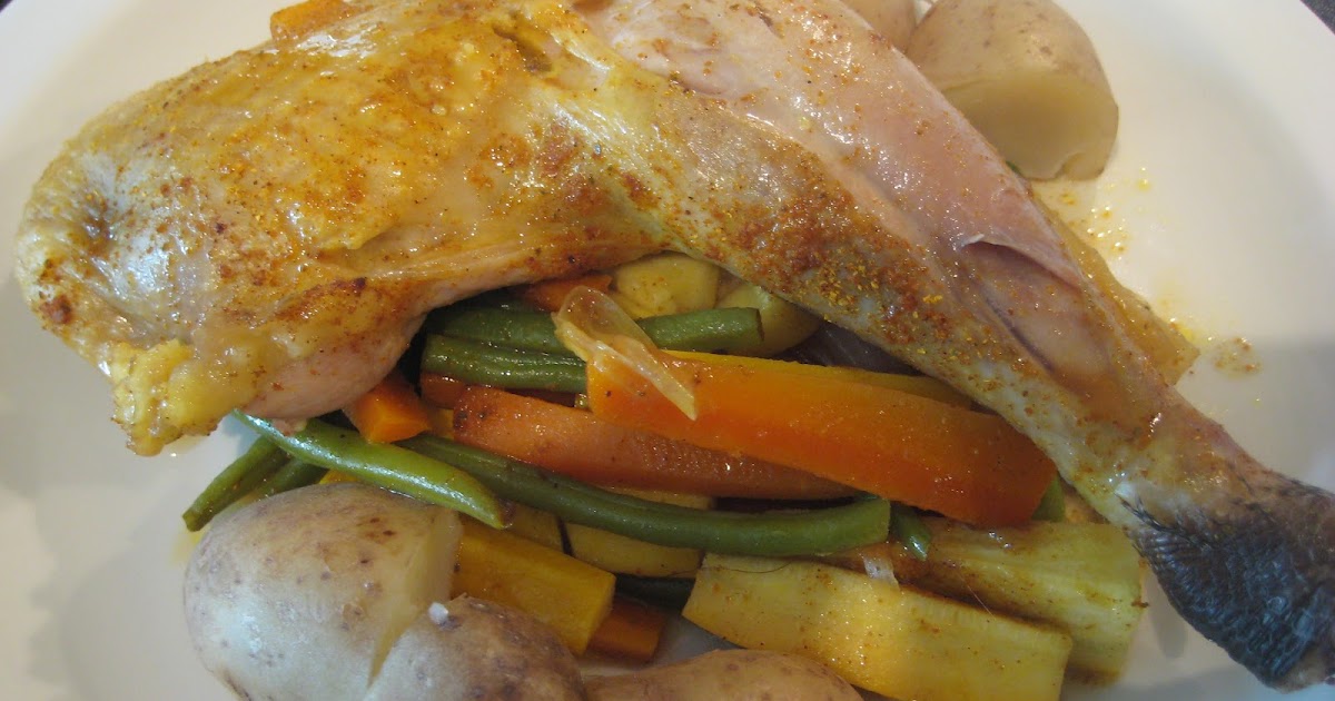Lemon and Cheese Guinea Fowl with Vegetables En Papillote