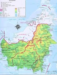 Peta pulau Kalimantan