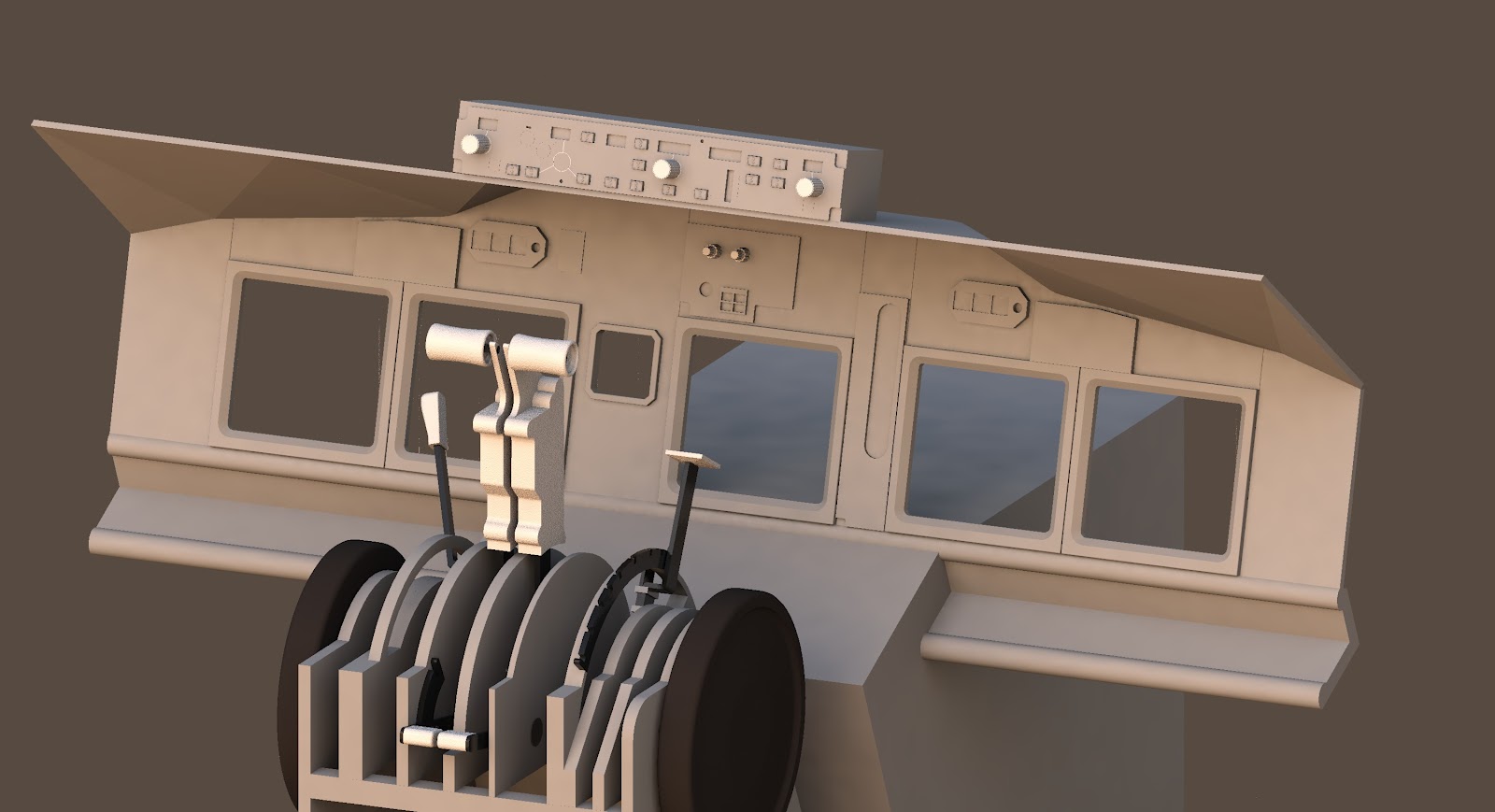 Throttle Quadrant CAD Drawing