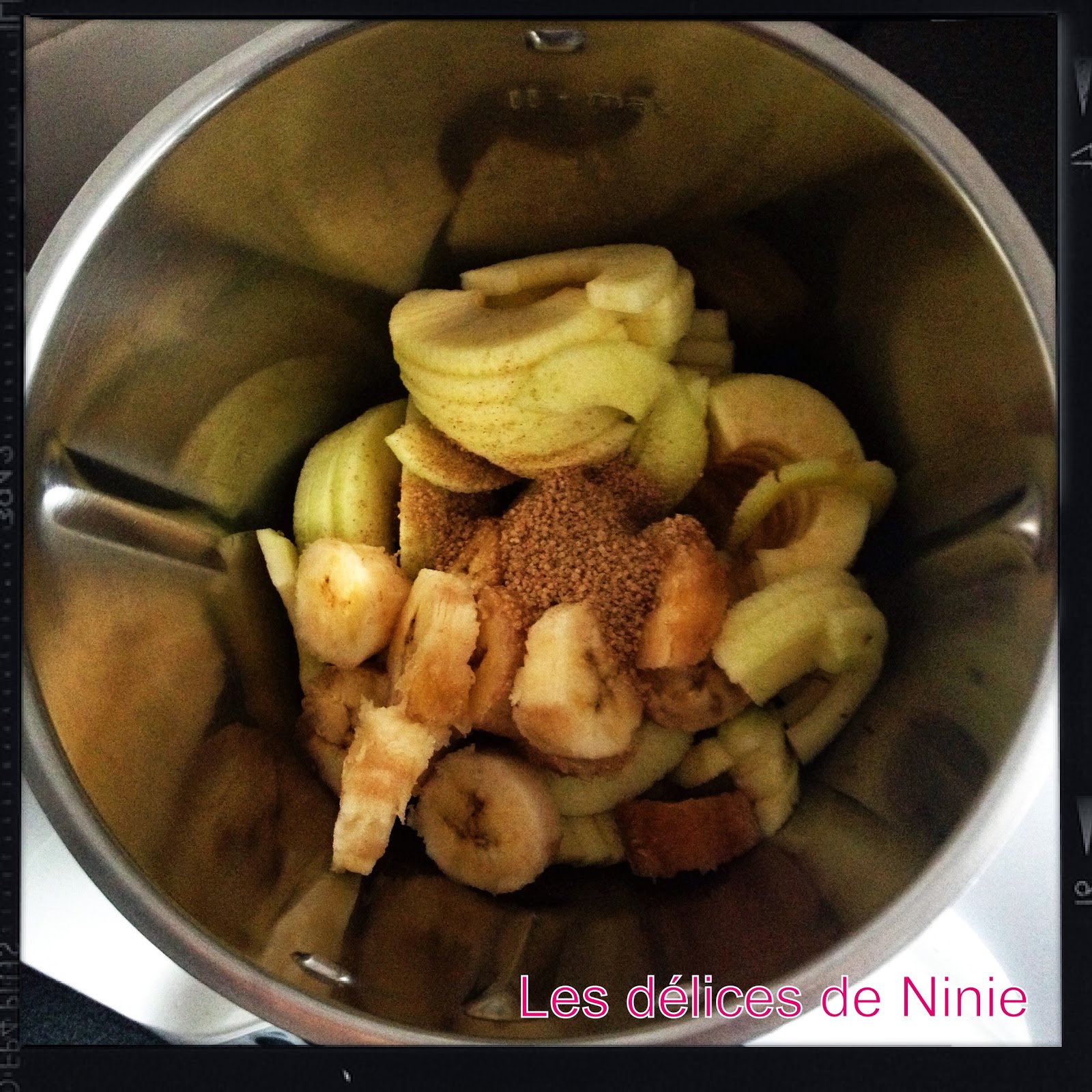 Les délices de Ninie Compote pomme/banane thermomix