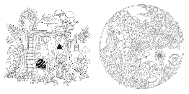 johanna basford enchanted forest sample illustrations