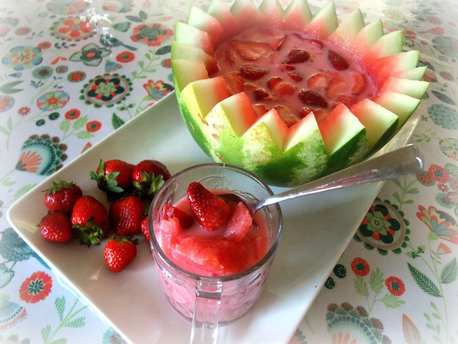 Susan's SavourIt! Cold & Refreshing Korean Watermelon Soup (Hwachae)...