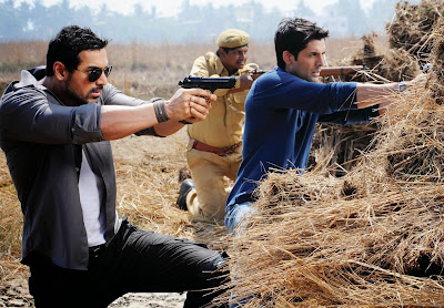 John Abraham with a gun in Force Shooting HD John Abraham with a gun in Force Shooting HD