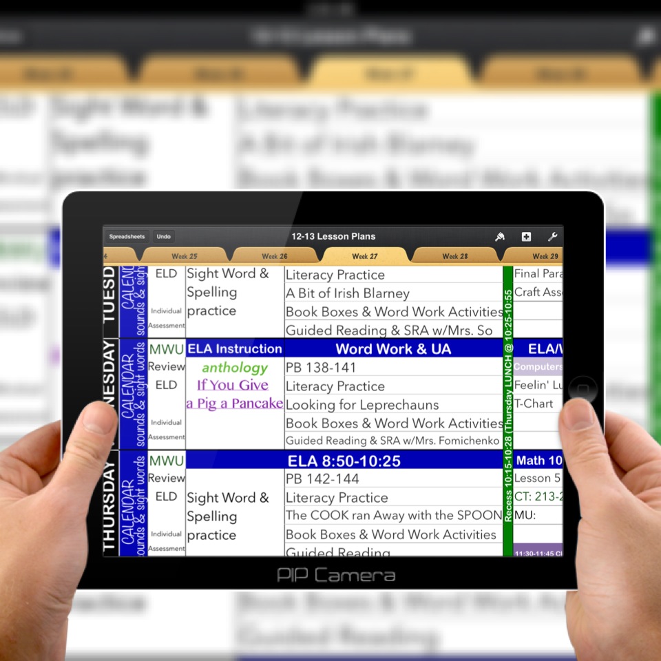 teachers planning book template