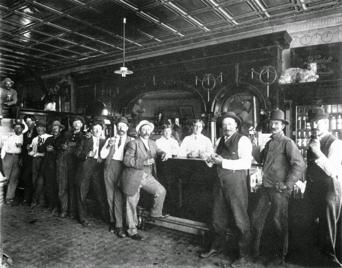 Hugh Loranger Hank Loranger's Saloon 1909 Chester, Montana