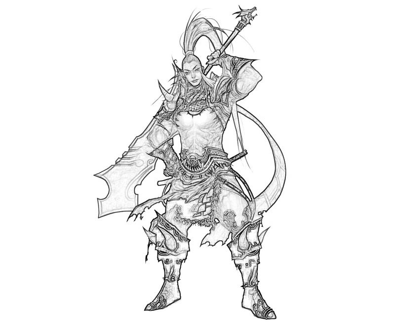 Atlantica Swordman Armor Coloring Pages atlantica-swordman-armor-coloring-pages