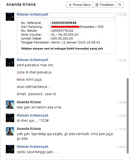 Ananda Krisna Penipu Game Online Chat FB 2 Ananda Krisna Penipu Game Online Chat FB 2