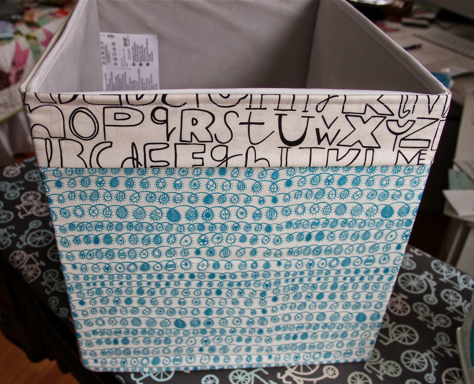 City House Studio Fabric Covered Ikea Storage Boxes