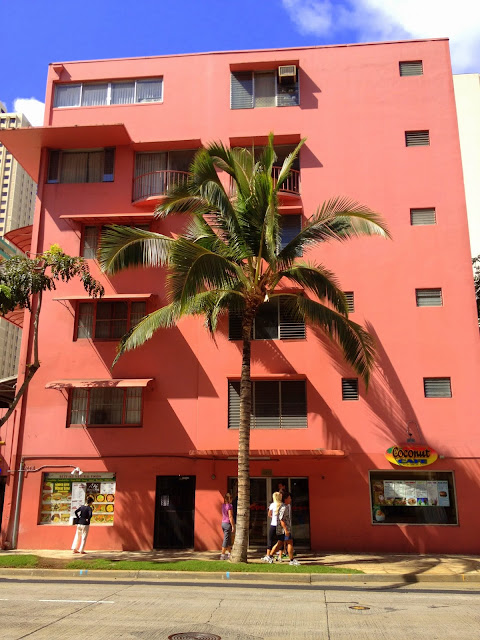 Mid-Century Modern Building Architecture Oahu Hawaii Waikiki
