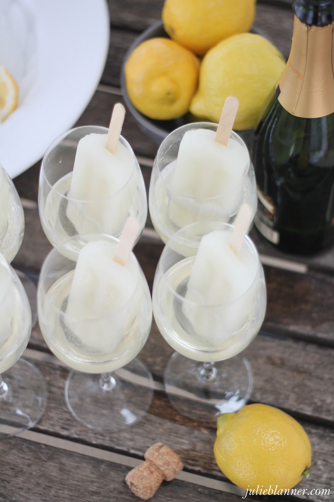 Signature Cocktail Champagne Popsicles Julie Blanner