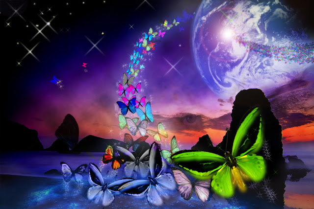 butterfly fantasy space