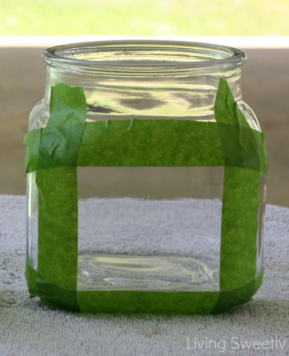 Living Sweetly DIY Etched Glass Jars