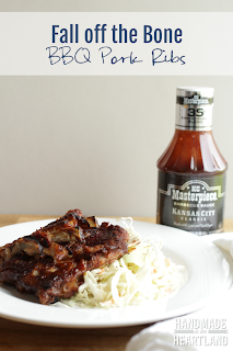 Fall off the Bone BBQ Pork Ribs with KC Masterpiece, HandmadeintheHeartland.com